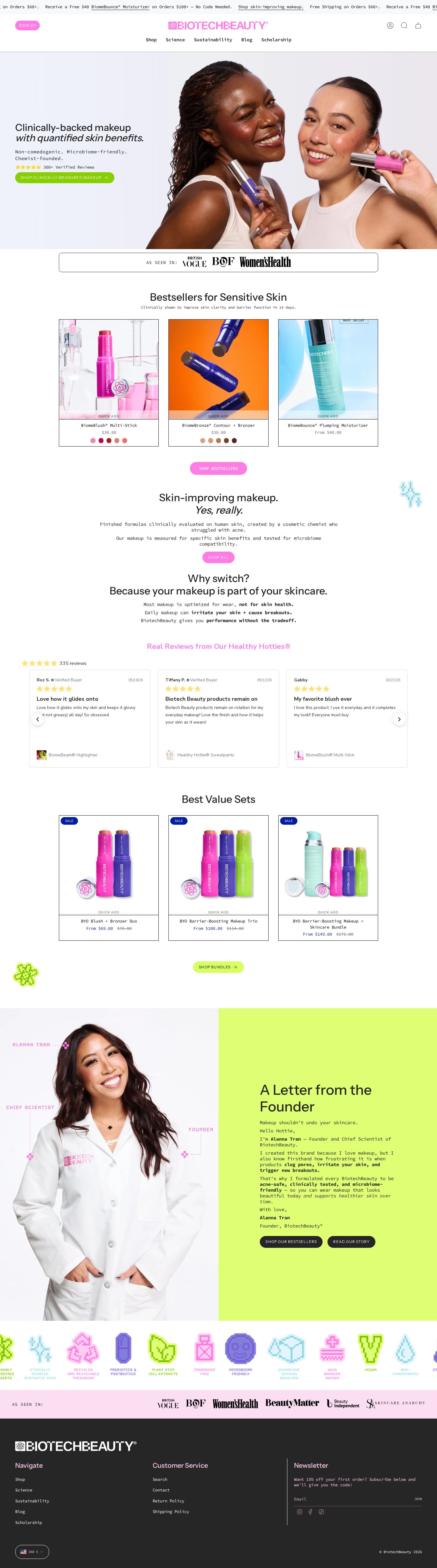 BiotechBeauty Shopify store — screenshot 1