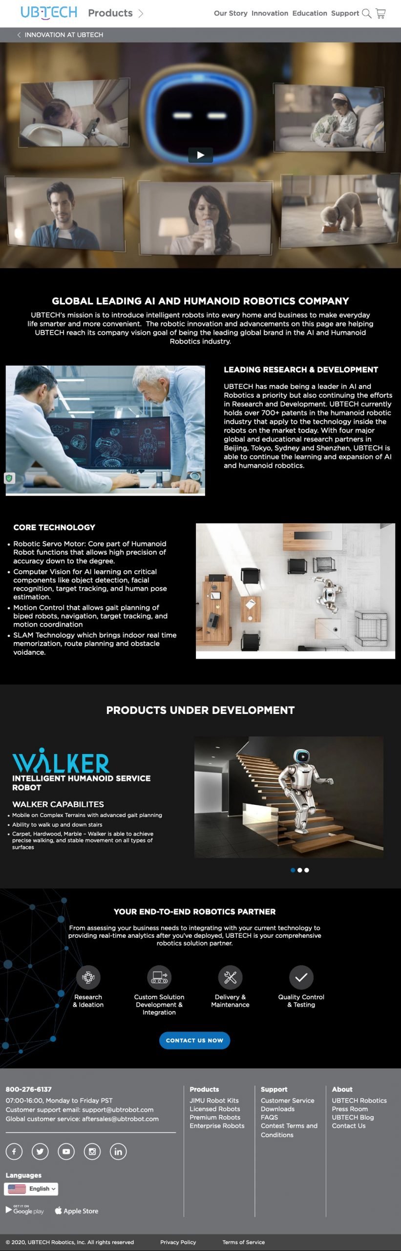 UBTECH Robotics education page